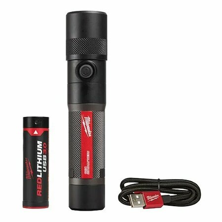 Milwaukee Tool USB Rchrgbl 1100L Twist FocusFlashlight ML2161-21